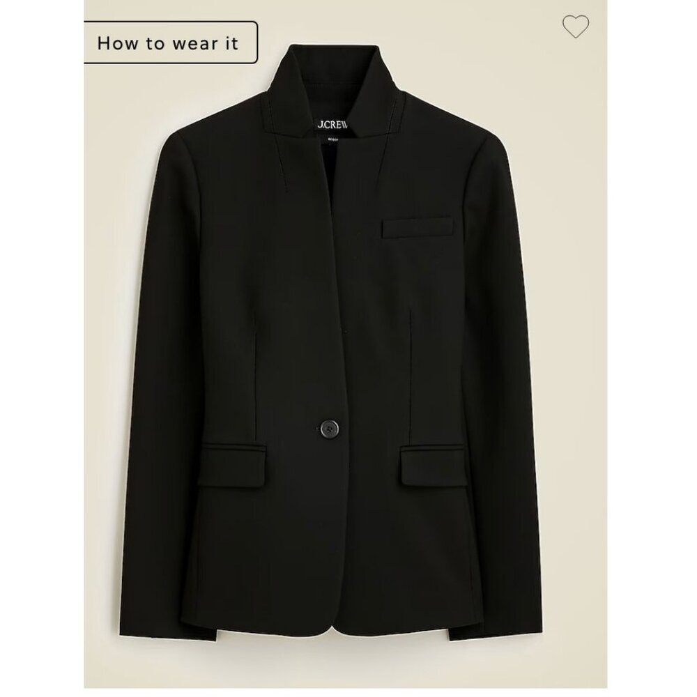 J. Crew Classic Black Suit Jacket